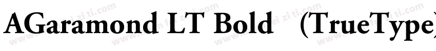 AGaramond LT Bold 常机(TrueType) (Wes字体转换